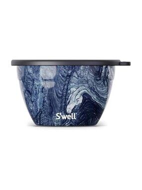 Stainless Steel 64oz Salad Bowl Kit, Azurite Color, Includes 2oz